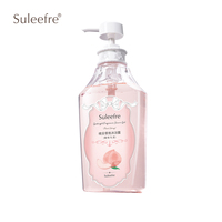 SULEEFRE Gel Douche au Parfum Oolong Pêche à la Niacinamide et aux Pépins de Raisin 0il Doux Nettoyage en Profondeur et Hydratation pour le Bain du Corps