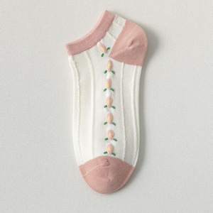 Chaussettes fantaisie pour femmes avec de jolies fleurs pour le printemps, l'été et l'automne - Product Image 4