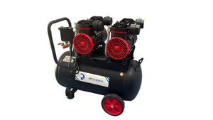 Compresseur d'air silencieux sans huile 50L 1680W*2, mini compresseur d'air portable pour atelier - Product Image 3