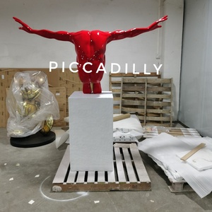 Statua di <span class=keywords><strong>David</strong></span> che si Tuffa, Scultura Artistica del Corpo Umano Atletico per Decorazione di Centri Commerciali - Product Image 3