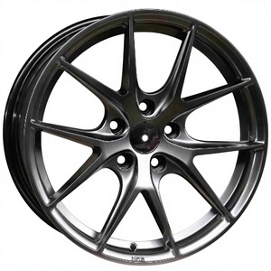 Ruedas de Auto de 17, 18 y 19 Pulgadas |   Juego de 4 Tapas de Rueda 4x100 con Recubrimiento Negro, Aptas para Modificación de Vehículos, Accesorios Personalizados para Automóviles - Product Image 1