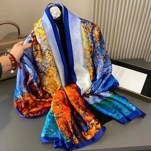 Foulard carré en <span class=keywords><strong>soie</strong></span> de créateur, 25 pouces de long, style <span class=keywords><strong>vintage</strong></span>, châle uni pour femme, foulard de tête - Product Image 3