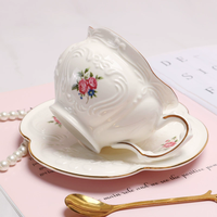 Ensemble de Plats à Petit Déjeuner en Céramique Florale Créative, Plat à Dessert Rond Moderne de Luxe pour la Maison, Bol à Fruits pour Servir