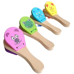 بيع بالجملة/OEM/سعر المصنع حشرجة خشبية على شكل حيوانات كرتونية لوح رنين آلة موسيقية أورف - Product Image 2