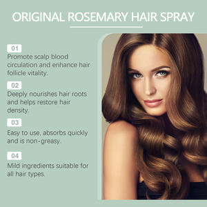 Aceite de semilla de ricino orgánico, extracto de romero, spray para el cabello, fortalece las raíces, reduce la pérdida de cabello, reparación del cabello - Product Image 4