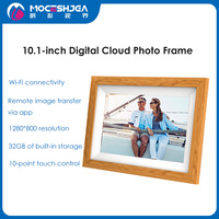 Cadre photo numérique intelligent haute définition 10,1 pouces avec écran tactile, lecteur vidéo, cadeau idéal