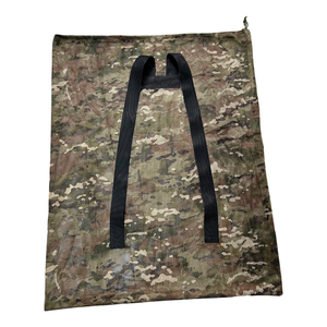 Camo Mesh <b>Backpack</b> <b>Drawstring</b> Closure Shoulder Strap Large Capacity Outdoor Field Activity Bait Storage Gear - Product Image 1