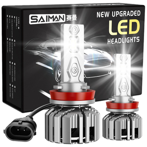 Nuova Lampadina <span class=keywords><strong>LED</strong></span> per Fari Auto Emark 140W 30000LM H1 H4 <span class=keywords><strong>H7</strong></span> H11 con Decoder 9005 9006, Approvata CE FCC, Alta Luminosità, Più Luminosa, Canbus - Product Image 6