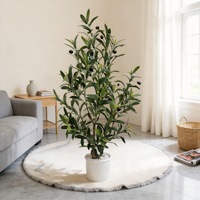 Vente en gros de petites plantes artificielles en pot, nouveaux oliviers pour la décoration intérieure et extérieure, plantes en pot denses