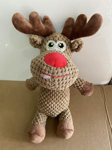 סירה צבי, צבי ממולאים צעצועי קטיפה לכלבים צעצועי לעיסה לכלבים חיות מחמד חורק צעצוע קטיפה לכלב - Product Image 5