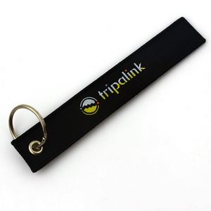 Cadena de llaves personalizada de bajo MOQ con cordón corto y tarjetero tejido - Product Image 5