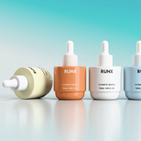 Bouteille compte-gouttes en PET dépoli de 30 ml OEM ODM, flacon personnalisé de 100 ml pour sérum visage, huile essentielle et huile capillaire
