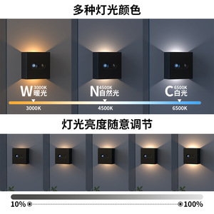 Lámpara de pared LED recargable T120 de 36V con sensor y control remoto para dormitorio, pasillo, corredor, luz nocturna - Product Image 3