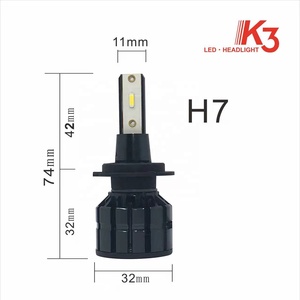 H11 <span class=keywords><strong>Led</strong></span> Đèn Pha Bóng đèn 40 Wát 6000LM 6000K H4 H13 9004 9007 đèn pha cho xe hơi và xe máy - Product Image 4