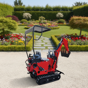 <span class=keywords><strong>Mini</strong></span>-excavatrice sur chenilles de 1 tonne de haute qualité et à prix abordable avec accessoires pour utilisation forestière, design compact, garantie d'un an - Product Image 6