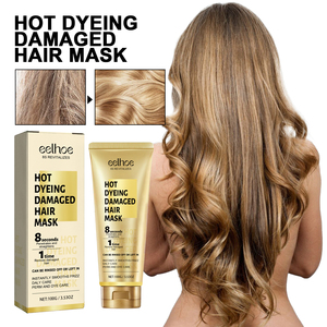 Masque réparateur pour cheveux abîmés par la coloration, après-shampoing lissant, sérum crème pour cheveux crépus et permanentés, crème de soin pour des cheveux lisses et soyeux - Product Image 2