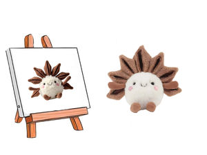 Jouets en peluche en nylon personnalisés en forme de poires et d'oranges, orange <span class=keywords><strong>mandarine</strong></span>, design personnalisé, super doux, en coton PP - Product Image 3