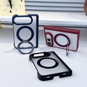 Funda Magnética Translúcida Mate Avanzada para iPhone Duo con 360 °   Soporte de Anillo con Carga Inalámbrica y Cubierta Rígida Antigolpes - Product Image 4