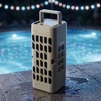 Enceinte portable d'extérieur mini Tur Tle Box Meganet Auracaust (EN11) avec attraction magnétique sans fil, étanche IPX7 6.0