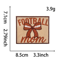Parches de Lentejuelas Termoadhesivos Personalizados con Forma Irregular para Cascos de Softbol, Rugby y Otros Deportes