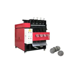 Factory supply scourer making machine stainless steel wire drawing machine for cleaning ball scourer