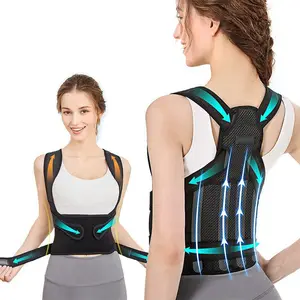 Corretor de postura ajustável para homens e mulheres, sutiã de costas com logotipo personalizado, mais vendido