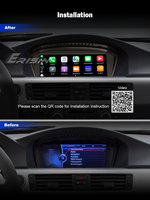 Estéreo para Auto Android 16 de 8.8 Pulgadas para BMW E90 E91 E92 E93 E60 E61 E63 CIC, CarPlay Inalámbrico, Android Auto, GPS, DSP ES3980i