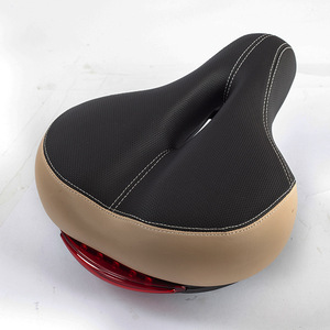 Vente directe d'usine <span class=keywords><strong>selle</strong></span> de vélo <span class=keywords><strong>gel</strong></span> souple et cuir <span class=keywords><strong>vtt</strong></span> <span class=keywords><strong>selle</strong></span> de vélo de montagne avec feu arrière - Product Image 5