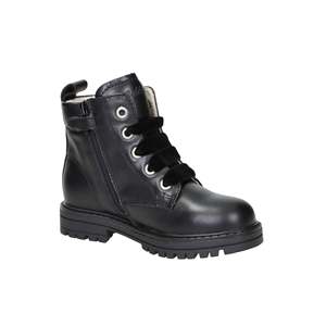Bottes de combat Balducci pour filles, noires, avec détails étoiles, à lacets, hauteur cheville - Product Image 6