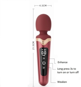 เครื่องสั่นแบบแรงสั่นสะเทือนขนาดใหญ่ ของเล่นทางเพศสำหรับผู้ใหญ่ ทำจากซิลิโคน ปรับความถี่ได้หลายระดับ อุปกรณ์ช่วยสำเร็จความใคร่สำหรับผู้หญิง - Product Image 3