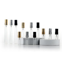 3ml 5ml 10ml Vaporisateur de parfum en verre dépoli rechargeable Petit échantillon en bouteille avec boîte en papier Emballage