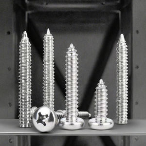 <span class=keywords><strong>TONG</strong></span> GB845 304/316 yassı paslanmaz çelik kafa çinko kaplama kendinden dokunarak vida GB çapraz yarı yuvarlak tırnak ST1-ST6.3 metrik sistem - Product Image 4