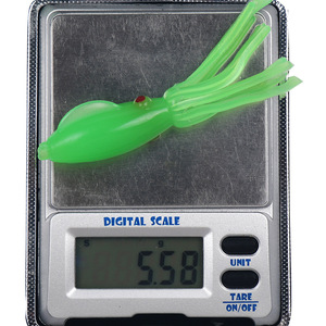 Señuelo de pesca que brilla en la oscuridad, cebo suave de PVC de 8cm para pesca en el mar, pesca de caballa desde embarcación, paquete de 3 - Product Image 3