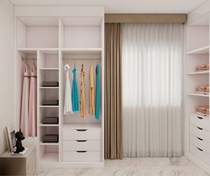 Armoire portable intégrée, style moderne, armoire sur mesure pour chambre à coucher, ensemble de meubles, dressing avec commode - Product Image 3
