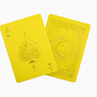 Cartes à jouer en PVC personnalisables en couleur pour les tournois/cadeaux haut de gamme/publicité