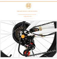 Vélo tout-terrain pliable ultra-léger de 20 pouces à 6 vitesses, moto de ville, sport, montagne, gravière, graisse, quad