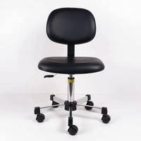 Chaise d'atelier pivotante réglable ESD de haute qualité Offre Spéciale, chaise de salle blanche antistatique en cuir PU