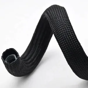 Wholesale Custom Super Anti-Abrasion Nylon Braided Expandable Sleeving Hose Protector For Bunding