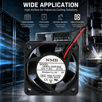 Kipas Aksial Bantalan Bola Ganda DC 12V NMB Asli Kecepatan Tinggi 40X40X20Mm 40Mm Kipas Pendingin 2 Kawat 1608VL-04W-B60 Printer 3D Mini PC