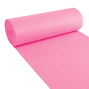 派对用粉色婚礼地毯针刺地毯，多功能可定制尺寸防水展览地毯卷