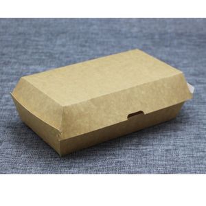 กล่องอาหารฟาสต์ฟู้ดแบบนำกลับบ้าน ยี่ห้อ E-colorpack สำหรับใส่แฮมเบอร์เกอร์ 2 ชิ้น ทำจากกระดาษรีไซเคิล เคลือบ UV - Product Image 2