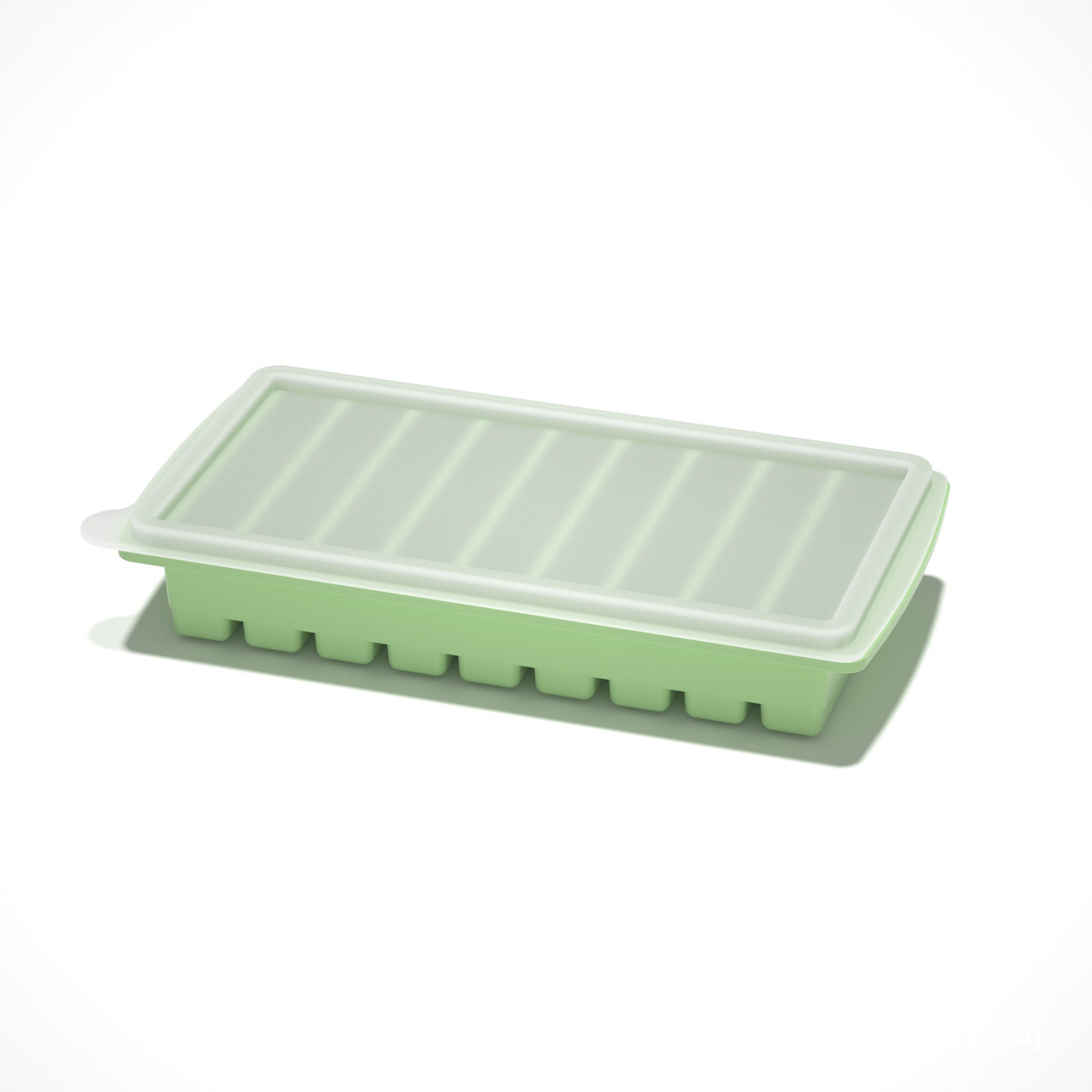 9 bandes uniformes de silicone épais platine vert haricot