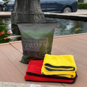 Serviettes en microfibre 1200 g/m² extra larges, ultra absorbantes, pour séchage de voitures, serviettes de séchage à boucles torsadées - Product Image 1