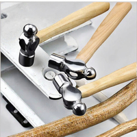 Petit marteau à tête ronde multifonctionnel avec manche en bois, longueur 16 cm, pour bricolage domestique - OEM disponible