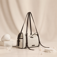 Sacs à bandoulière personnalisés pour femmes en toile avec fermeture éclair, sacs à main pour trajets quotidiens, sacs sous le bras, design tendance, vente en gros