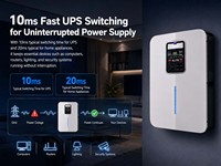 Baterai LiFePO4 Elite 99% MPPT 2-4KW 24V All-in-One ESS Solar Generator AC 10ms UPS Cadangan Rumah Terpasang di Dinding Proteksi IP54