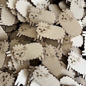 Custom LASER CUTTiNG FACTORY OEM y ODM Servicio de corte por láser Madera contrachapada Bambú MDF Madera cortada con láser - Product Image 3