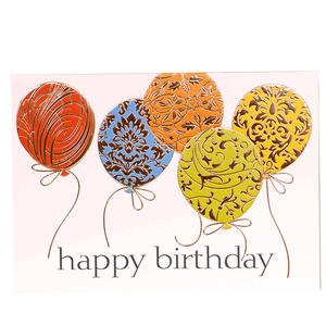 19 modèles carte de bénédiction avec enveloppe boîte-cadeau ruban ballon gâteau bougie cartes de vœux joyeux <span class=keywords><strong>anniversaire</strong></span> - Product Image 4