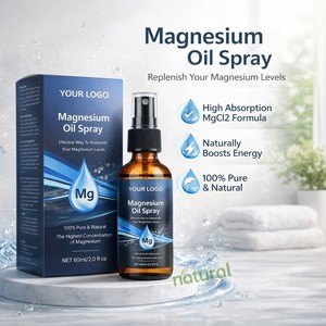 Spray d'huile de magnésium biologique apaisant pour le sommeil et la relaxation musculaire, adapté aux pieds et au corps, spray d'huile de magnésium naturelle - Product Image 2