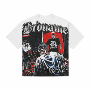 T-shirt vintage à imprimé de points de bande dessinée, style pop art rétro, col rond, streetwear <span class=keywords><strong>d</strong></span>écontracté, pull-over - Product Image 3